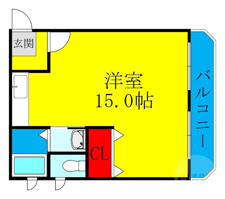 豊里の完工年月(1977年3月)築の賃貸マンションの間取り