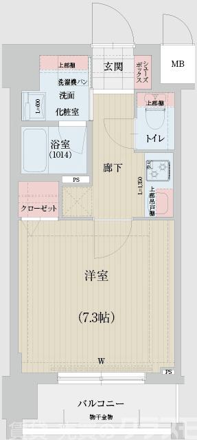 ベラジオ雅び烏丸十条Ⅱの間取り