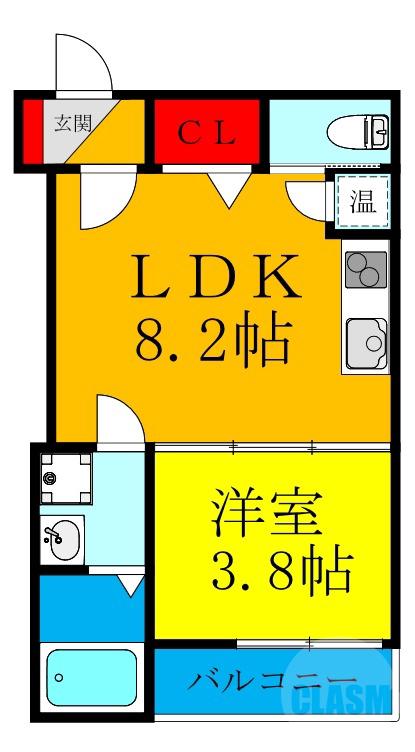 柴島の完工年月(2022年6月)築の賃貸アパートの間取り