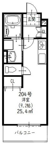 岸部南の完工年月(2020年12月)築の賃貸アパートの間取り