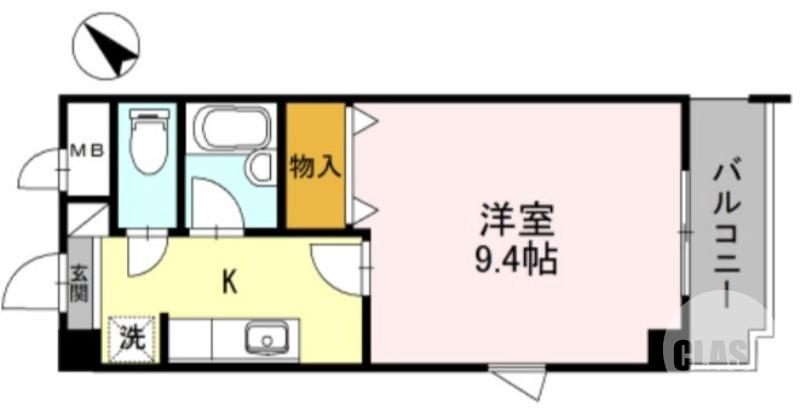 長曽根町の完工年月(2001年2月)築の賃貸マンションの間取り