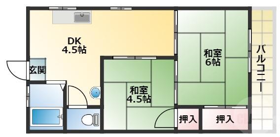 小林マンションの間取り