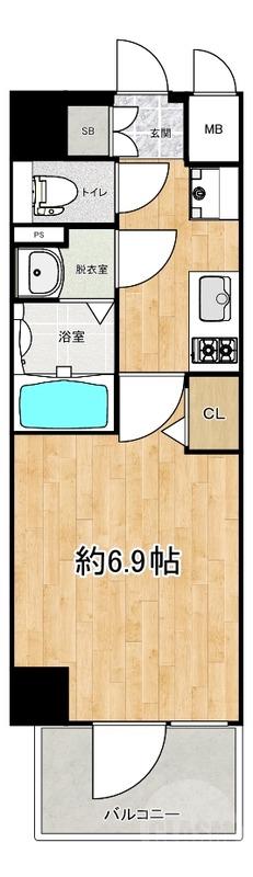 西淡路の完工年月（2025年3月）築の賃貸マンションの間取り