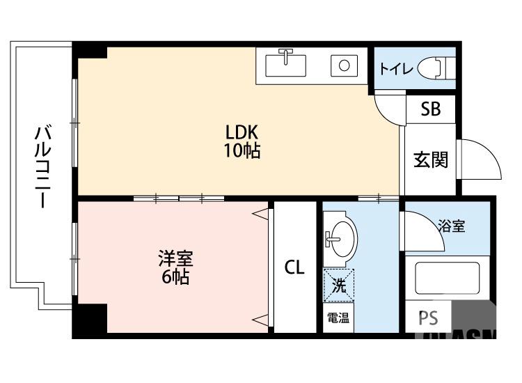 北瓦町の完工年月(2011年12月)築の賃貸マンションの間取り