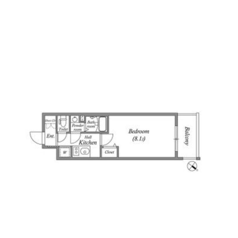 上新庄の完工年月(2020年11月)築の賃貸マンションの間取り