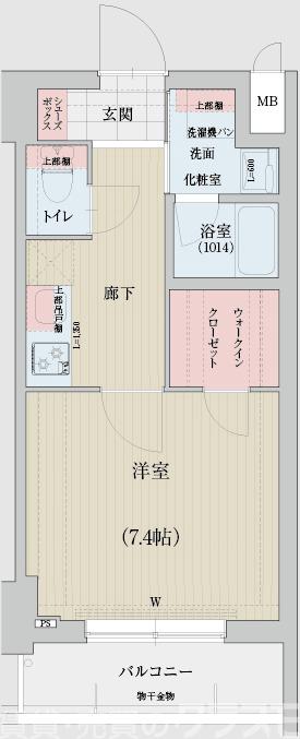 ベラジオ雅び烏丸十条Ⅱの間取り