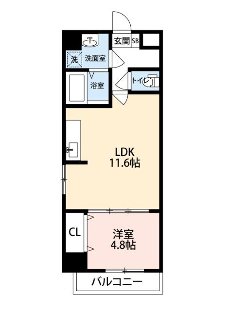 深井沢町の完工年月(2020年8月)築の賃貸マンションの間取り