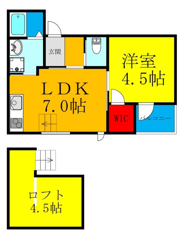 瑞光の完工年月(2019年8月)築の賃貸アパートの間取り