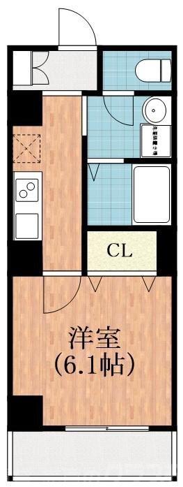 杭全の完工年月(2017年3月)築の賃貸マンションの間取り