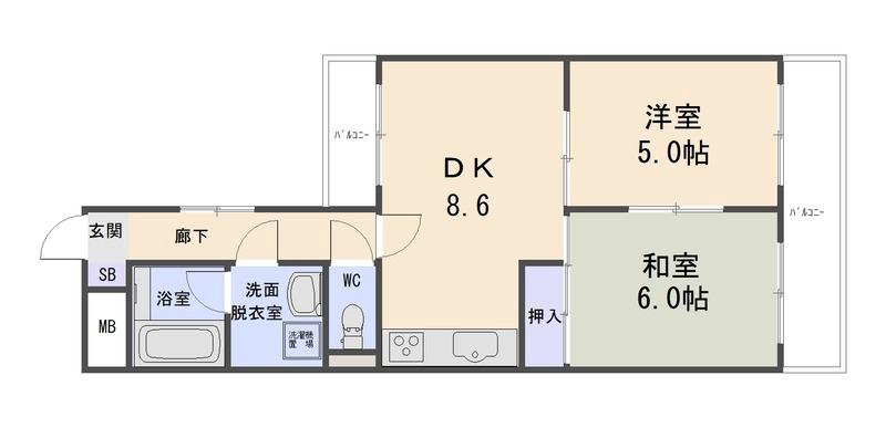 カーサフジキの間取り