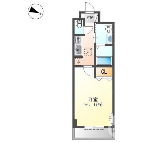 香ヶ丘町の完工年月(2020年11月)築の賃貸マンションの間取り