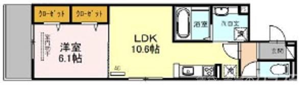 太秦レジデンス E棟の間取り