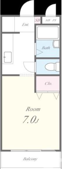 金岡町の完工年月(2001年3月)築の賃貸アパートの間取り