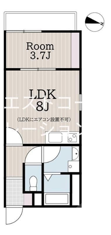 岸部中の完工年月(2026年5月)築の賃貸アパートの間取り