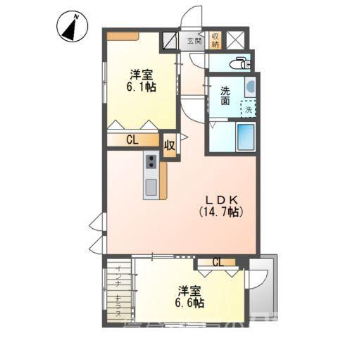Palacio西院(パラシオ西院)の間取り