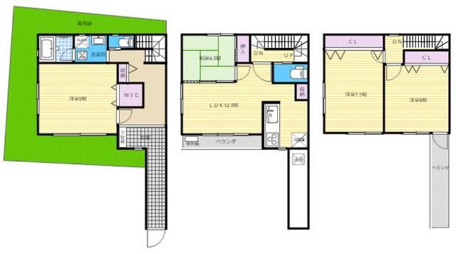 カッシーヤ西院の間取り