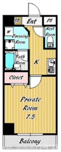 ウィズ高辻通の間取り
