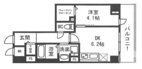 材木町東の完工年月（2017年7月）築の賃貸マンションの間取り