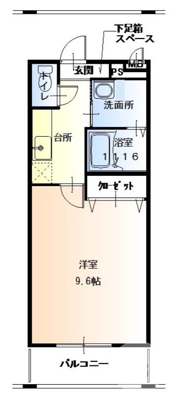 三宝町の完工年月(2016年8月)築の賃貸アパートの間取り