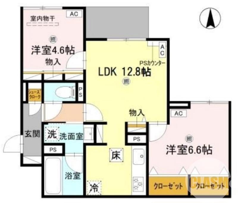 新金岡町の完工年月(2026年7月)築の賃貸アパートの間取り