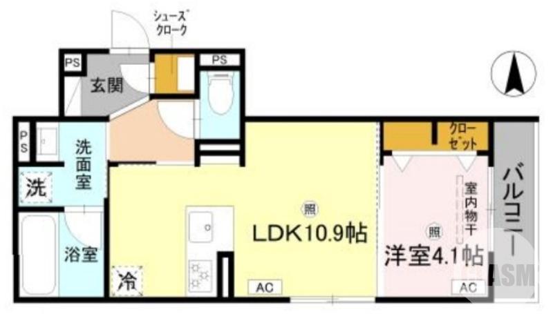 新金岡町の完工年月(2026年7月)築の賃貸アパートの間取り