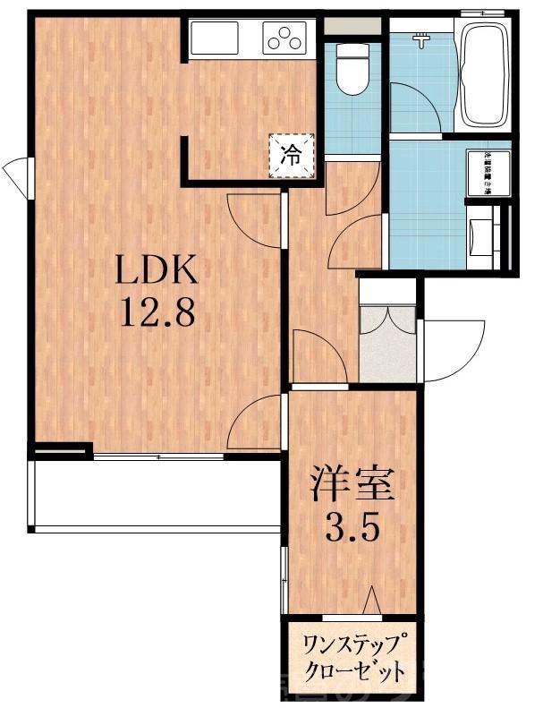 阪南町の完工年月(2017年8月)築の賃貸アパートの間取り