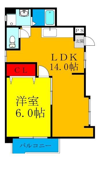 瑞光の完工年月(1988年10月)築の賃貸マンションの間取り