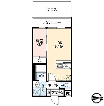 エストゥルース京都Ⅱの間取り