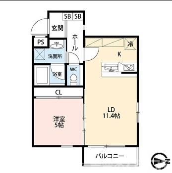 エストゥルース京都Ⅱの間取り