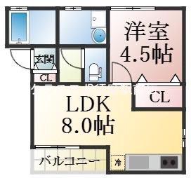 舞子台の完工年月(2020年7月)築の賃貸アパートの間取り