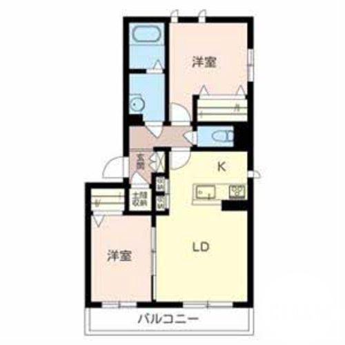 長曽根町の完工年月(2016年10月)築の賃貸マンションの間取り
