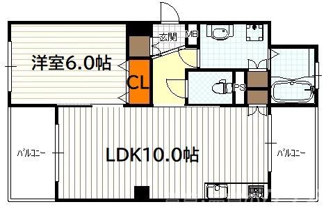 コンフォート聖護院の間取り