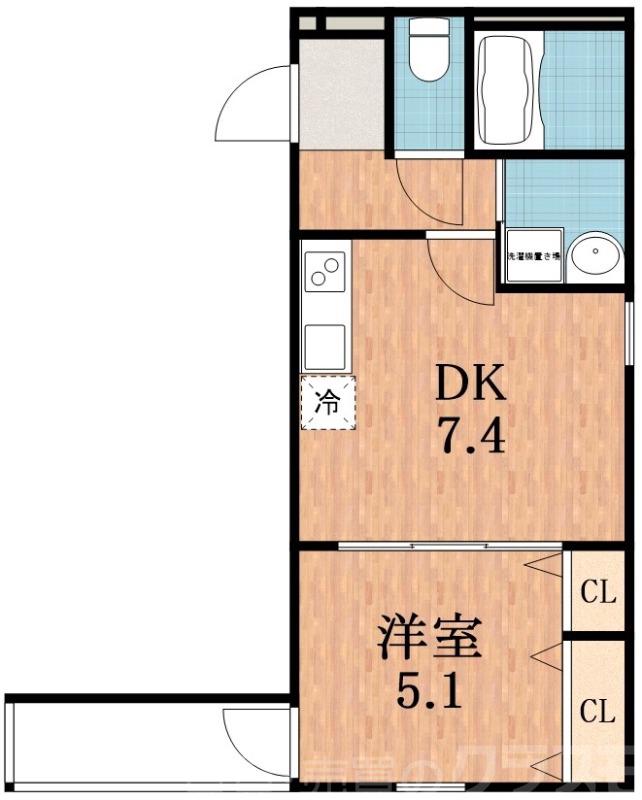 我孫子西の完工年月(2022年6月)築の賃貸アパートの間取り