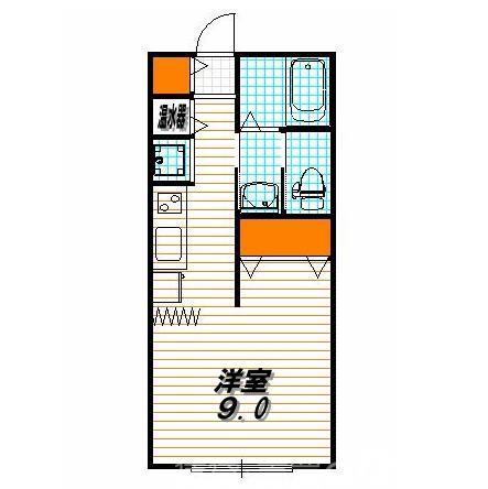 ハイツ竹上の間取り