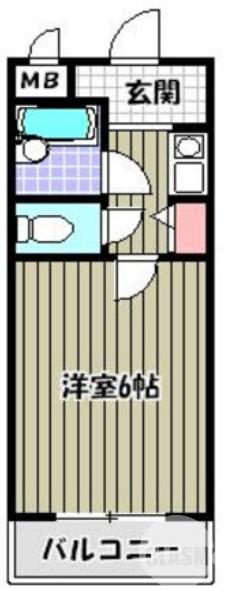 土塔町の完工年月(1995年9月)築の賃貸マンションの間取り
