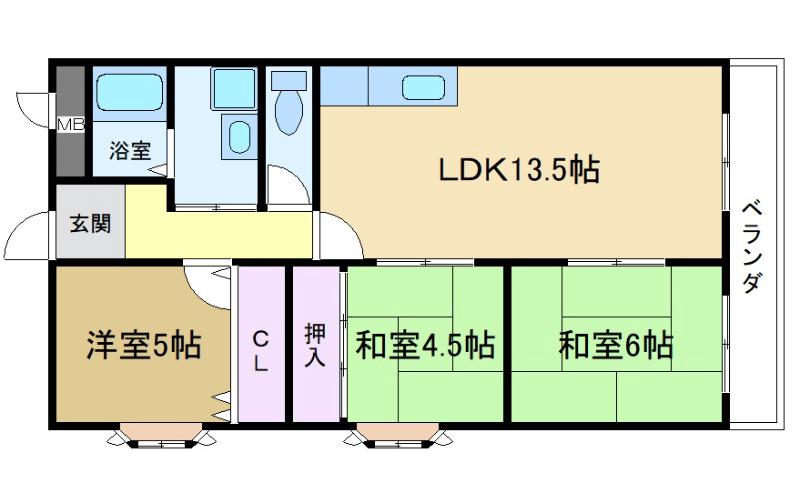 コスモスハイツの間取り