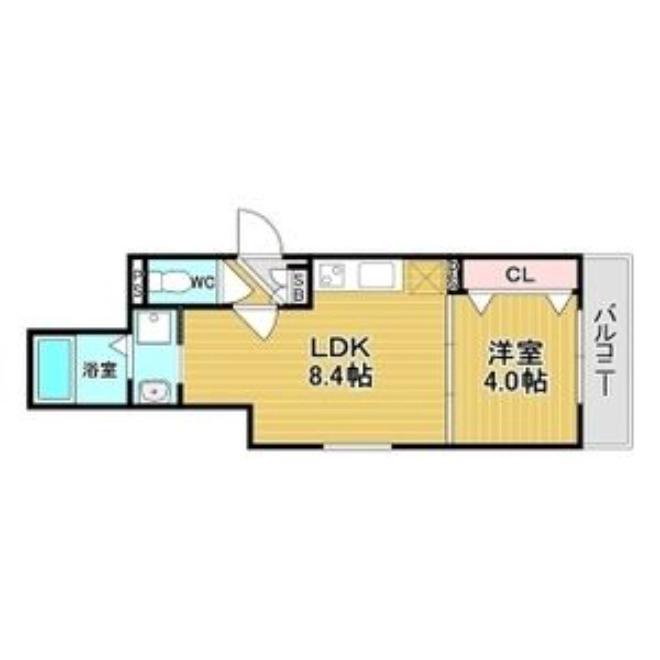 小松の完工年月(2026年6月)築の賃貸アパートの間取り