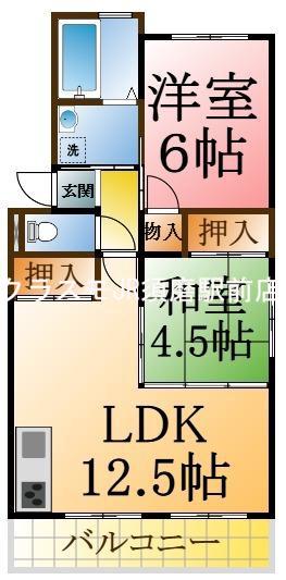 美善ハイツの間取り