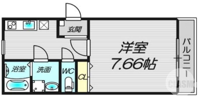 上野芝町の完工年月(2020年10月)築の賃貸アパートの間取り