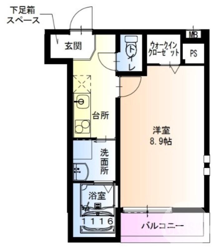 百舌鳥本町の完工年月(2025年2月)築の賃貸アパートの間取り