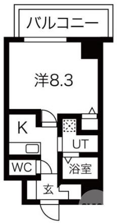 神明町西の完工年月(2024年3月)築の賃貸マンションの間取り