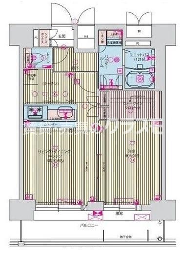 本田の完工年月(2026年3月)築の賃貸マンションの間取り