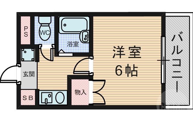 上新庄の完工年月(1996年4月)築の賃貸アパートの間取り