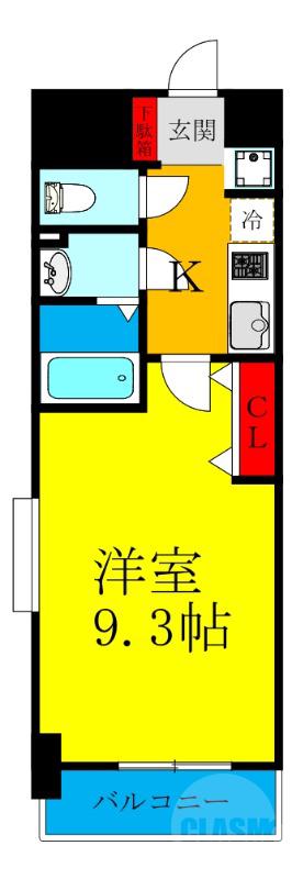 淡路の完工年月(2020年6月)築の賃貸マンションの間取り