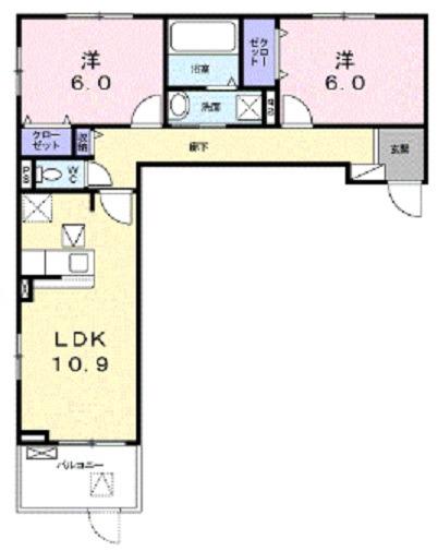 カーサアリビオの間取り