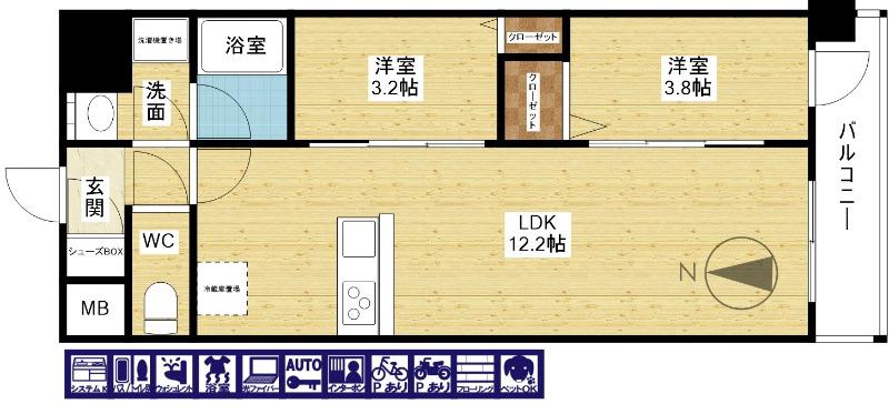 スプランディッド阪EASTの間取り