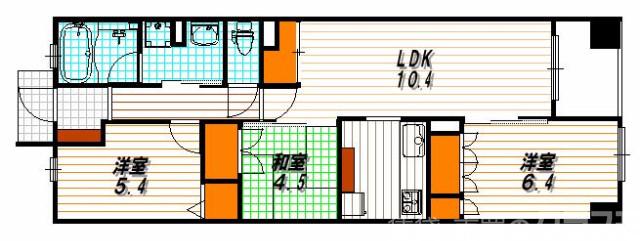 サーパスシティ西院日照町の間取り