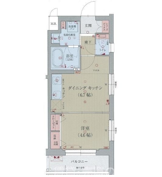 ベラジオ京都壬生WESTGATEの間取り