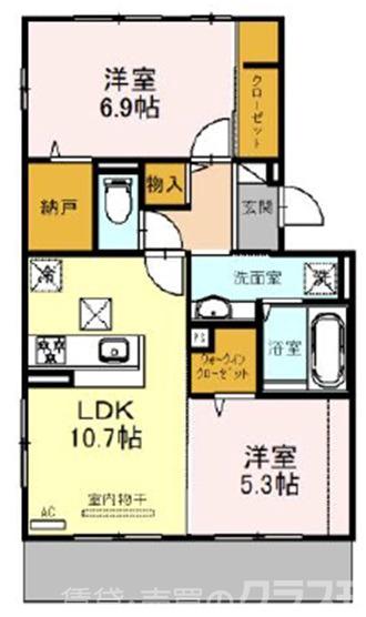 D-ROOM　嵯峨嵐山の間取り