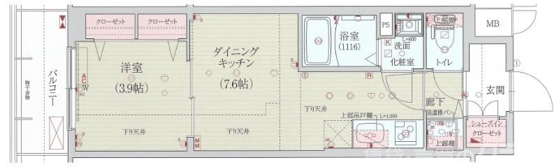 ベラジオ レガシー 葛野大路八条の間取り